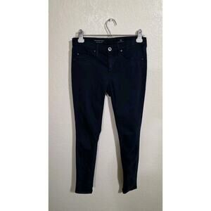 AG Adriano Goldschmied The Skinny Legging Ankle Navy Cigarette Pants size 25R